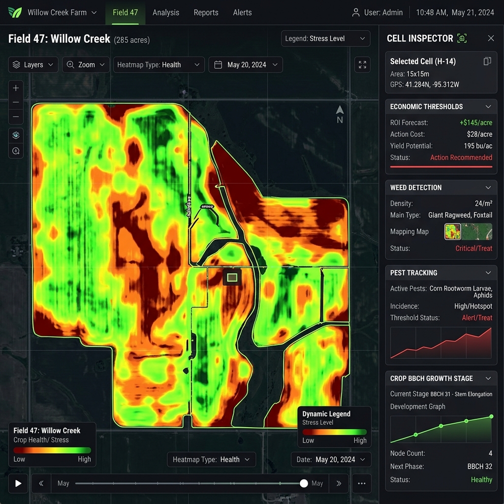 Heimdall field boundary drawing interface with agronomic profile
